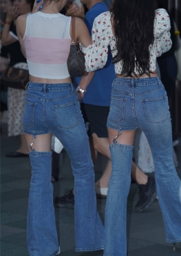 No.6355 又飒又M【82P】两位身材高挑的牛仔裤长腿女孩套图